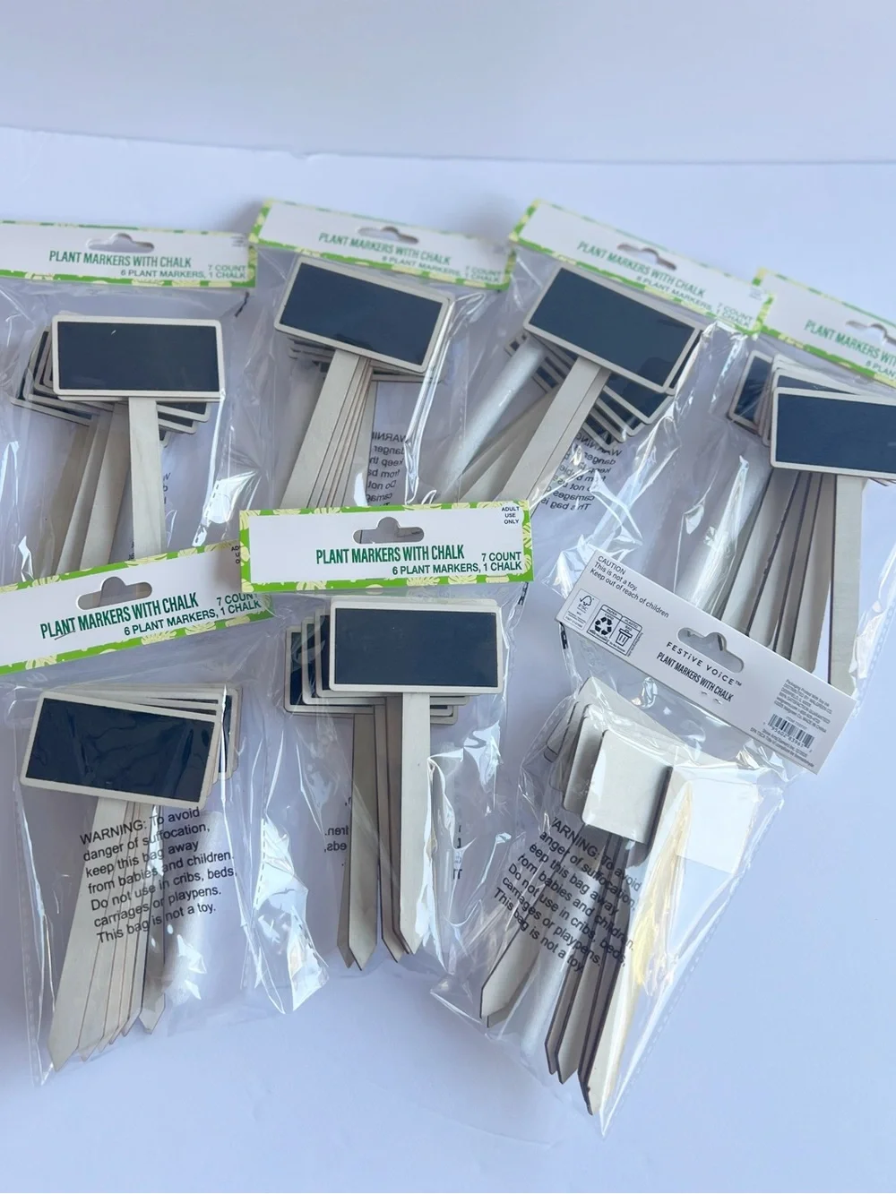 49 pcs plant markers and chalk